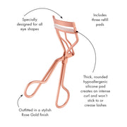 Tweezerman Classic Lash Curler Rose Gold (Infographic)